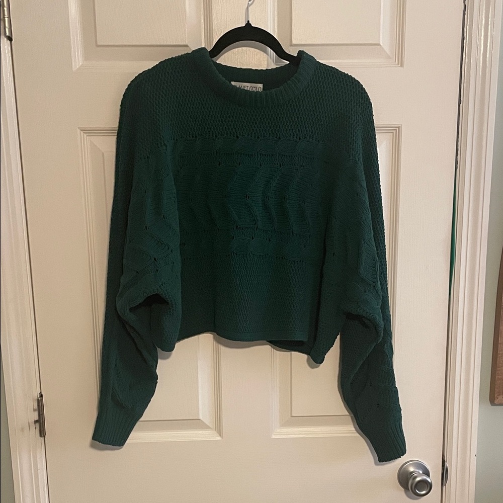 Women's Green Knit Sweater